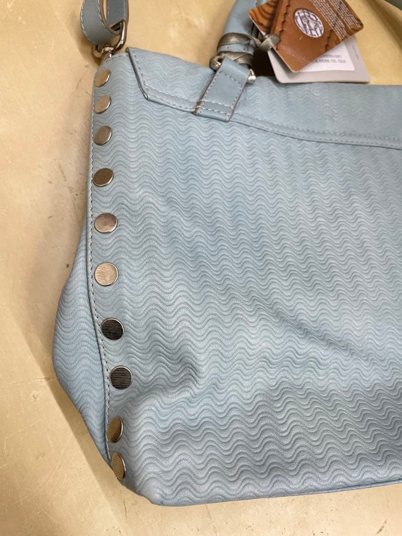 ZANELLATO POSTINA M Handbag Shoulder Bag Leather Light Blue