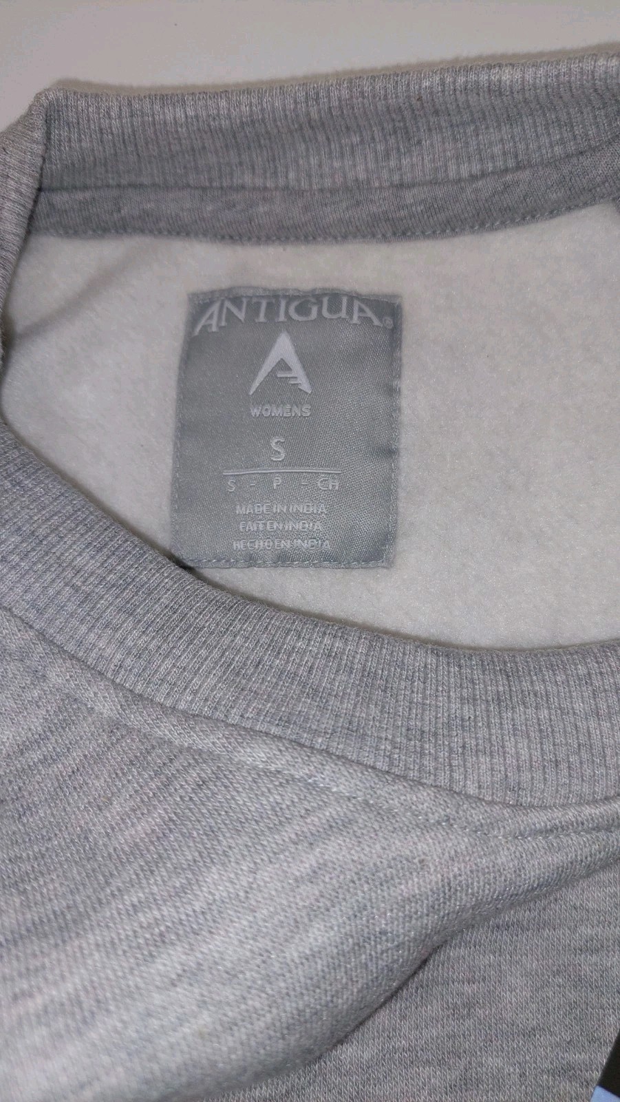 Antigua W’s Victory Crew Pullover – Gray – Size Small – NWT