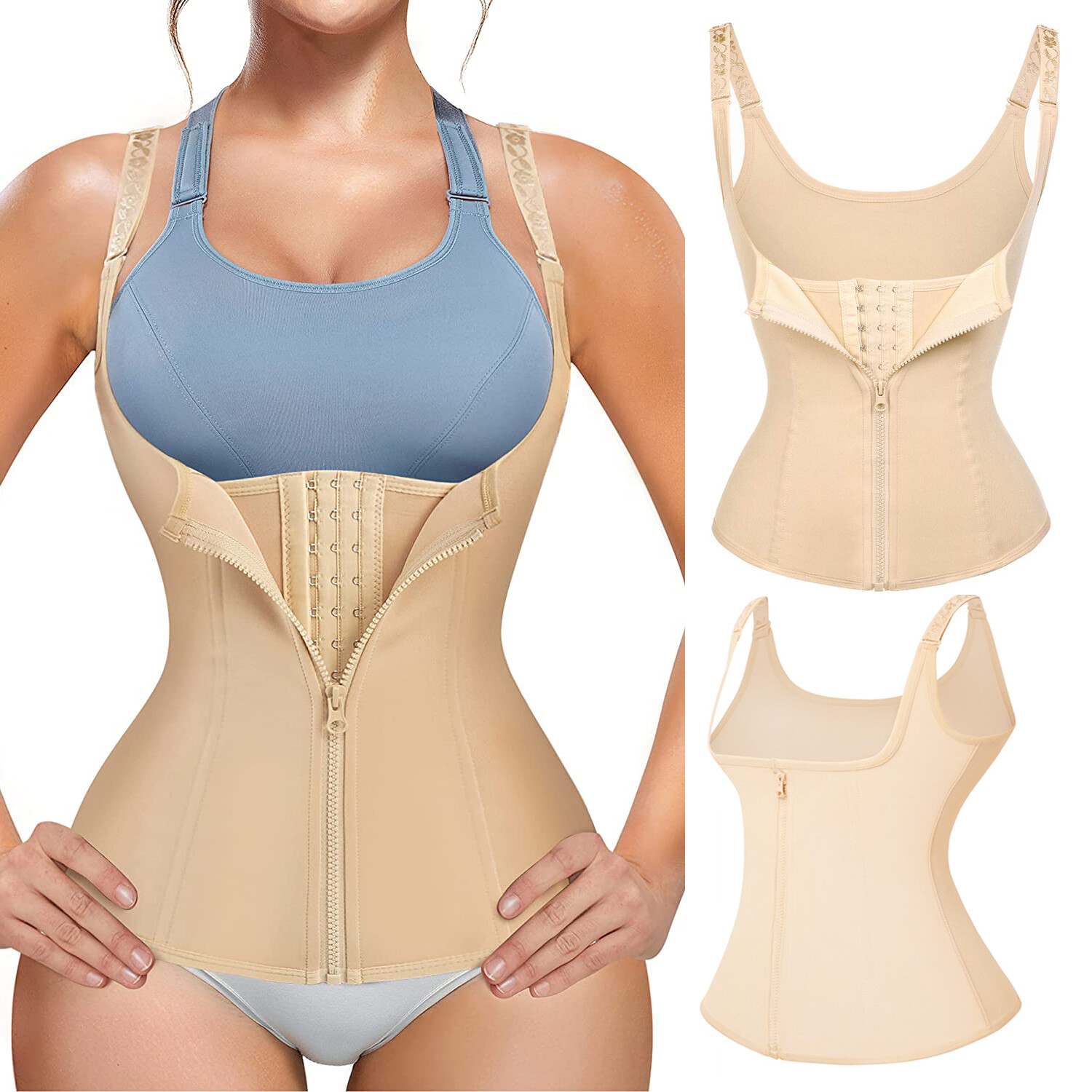 Plus Size Women Waist Trainer Corset Weight Loss Neoprene Body Shaper Sauna Vest