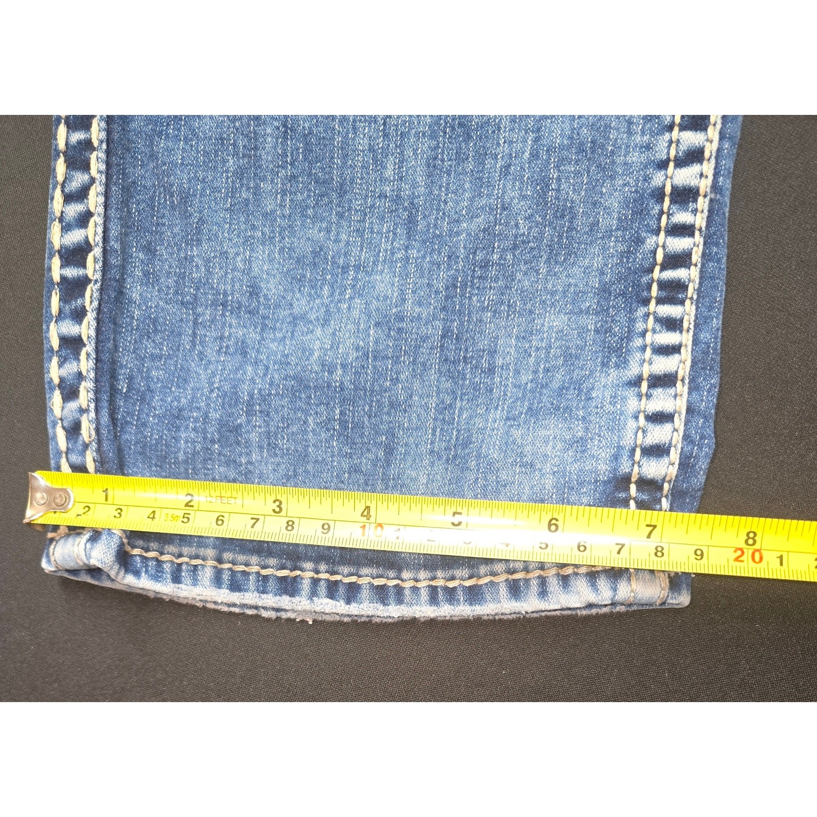 Silver Suki Capri Jeans Womens 30×21 Blue Bootcut Cropped Fluid Denim