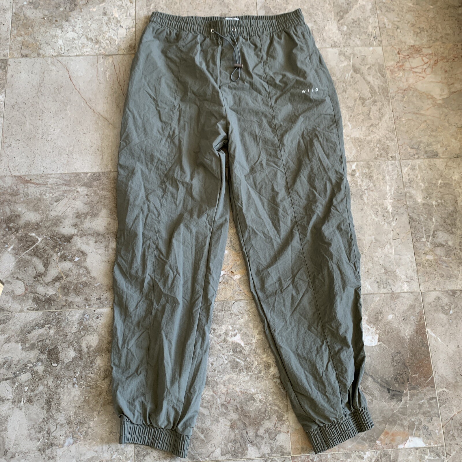 Wilo The Label Anthropologie Women’s Parachute Pants Joggers 90’s Green Large L