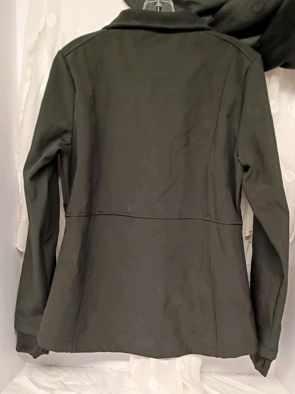 Black Jacket Lined Zip Pockets Thumb Hole Cuffs From Freedom Trail by Kyodan