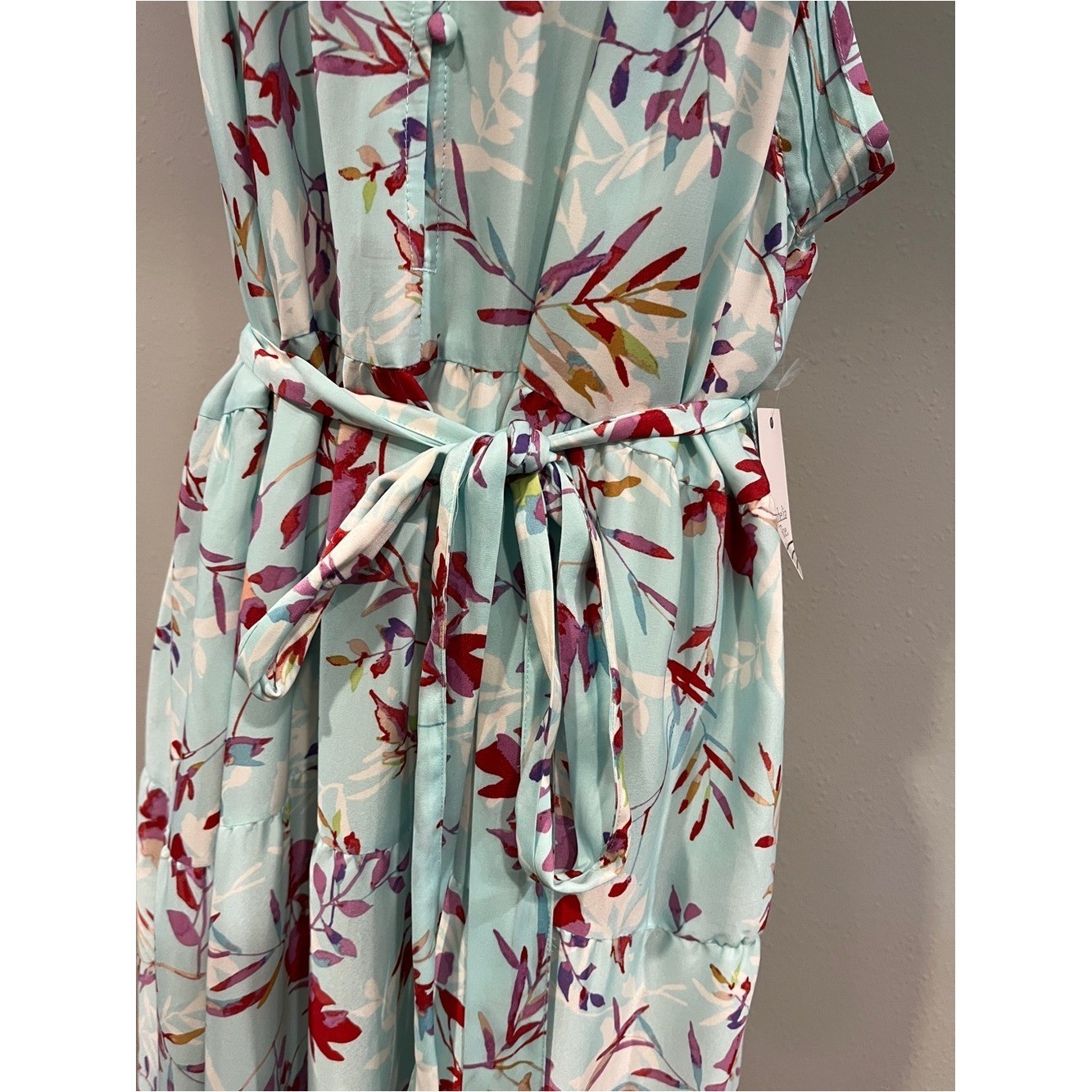 Floral sleeveless plus size Maxi Dress in Mint size 1X