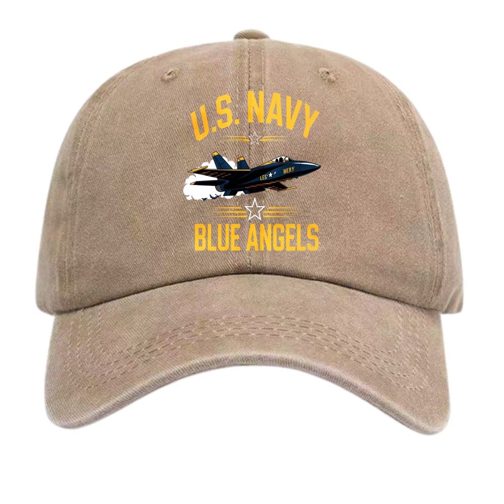 Patriotic Blue Angels US Navy Unisex Outdoor Cotton Dad Hat