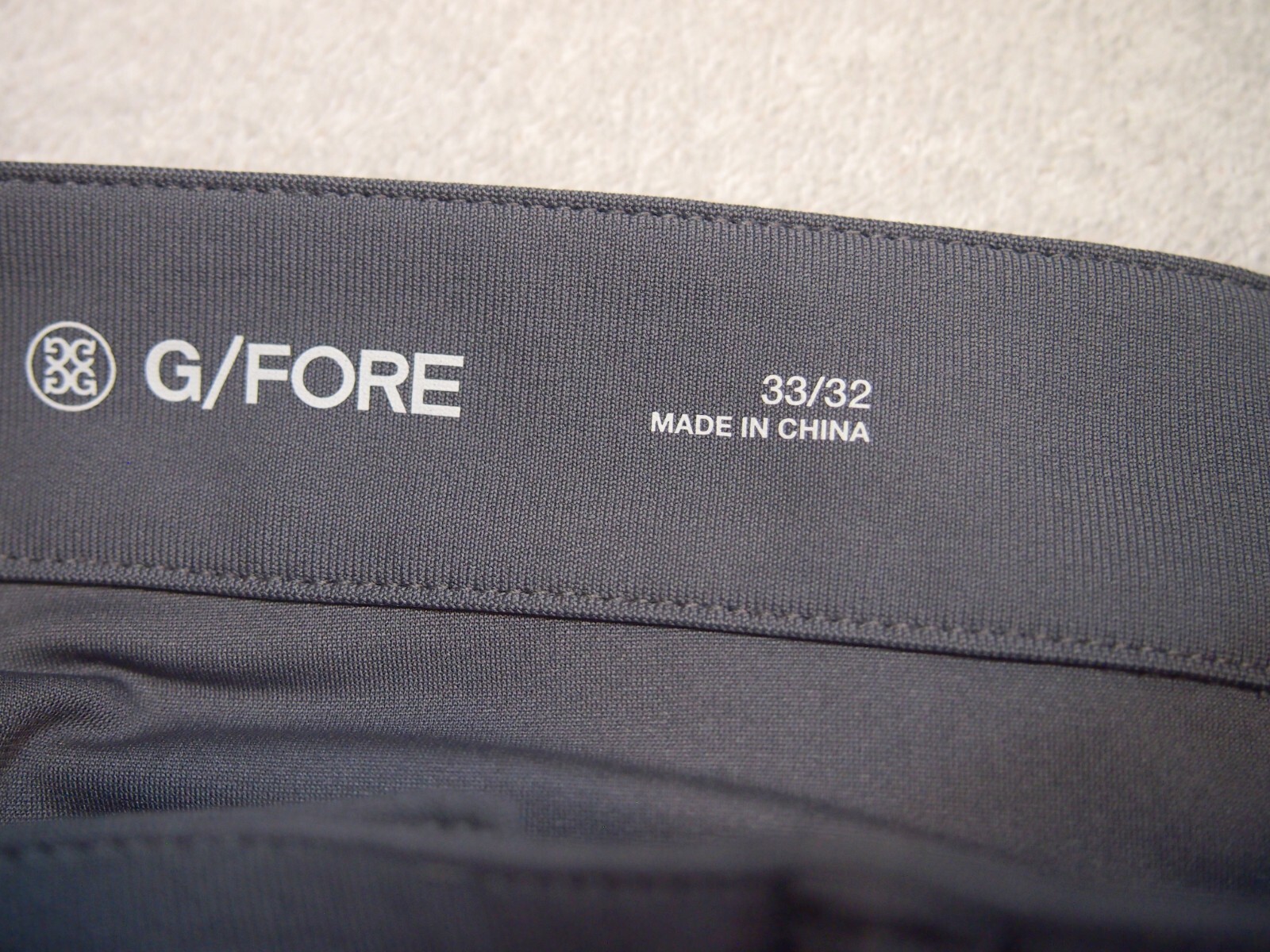 G/FORE Performance Fabric 4-way Stretch Tour 5 Pocket Pant NWT $185 33 x 32 Grey