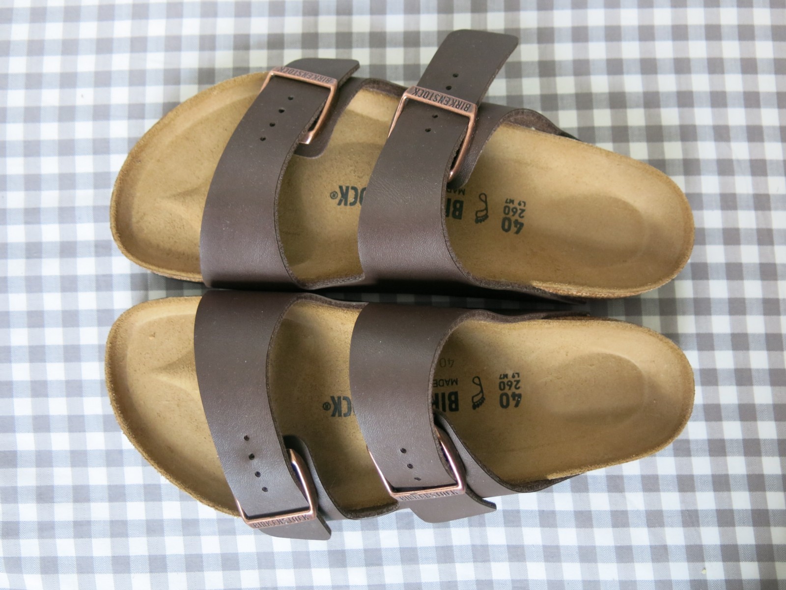 Birkenstock Arizona Birko-Flor® sandals dark brown EU 40 US 9-9.5 regular/wide