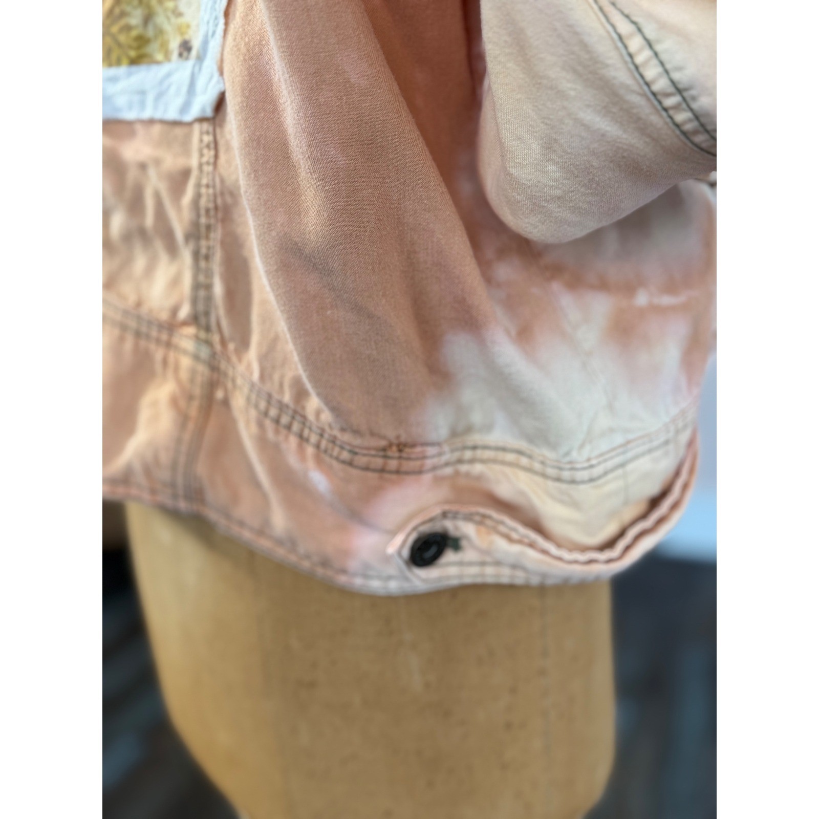 Tahari XL Bleached Peach Utility Jacket – Sacred Heart Patch One of a Kind