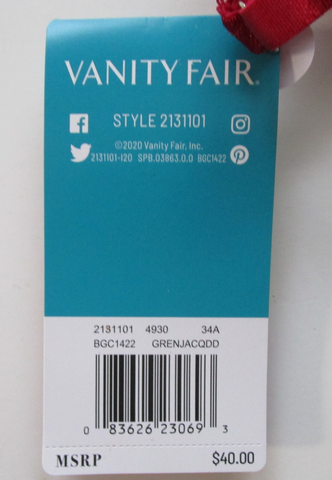 Vanity Fair Ego Boost Convertible Push Up Underwire Bra Style 2131101 Size 34 A