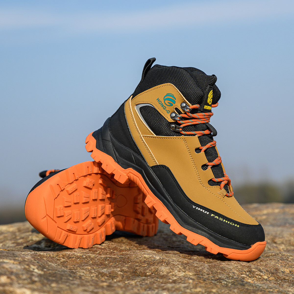 Mens Waterproof Work Boots Steel Toe shoes Safety Shoes Indestructible Non Slip