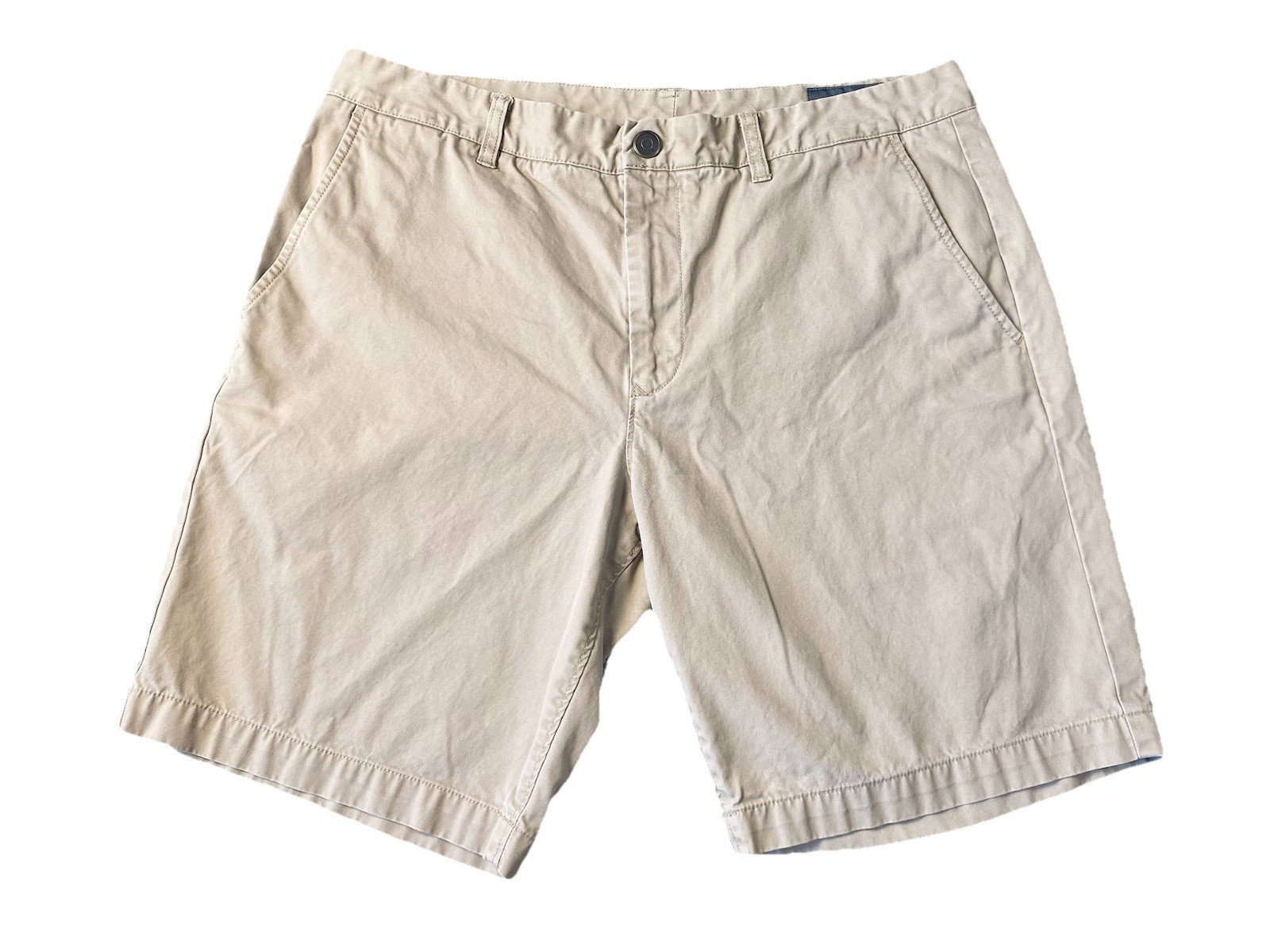 Bonobos Shorts Mens 35 Tan Athletic 9 Inch Chino Flat Front Twill Casual Preppy