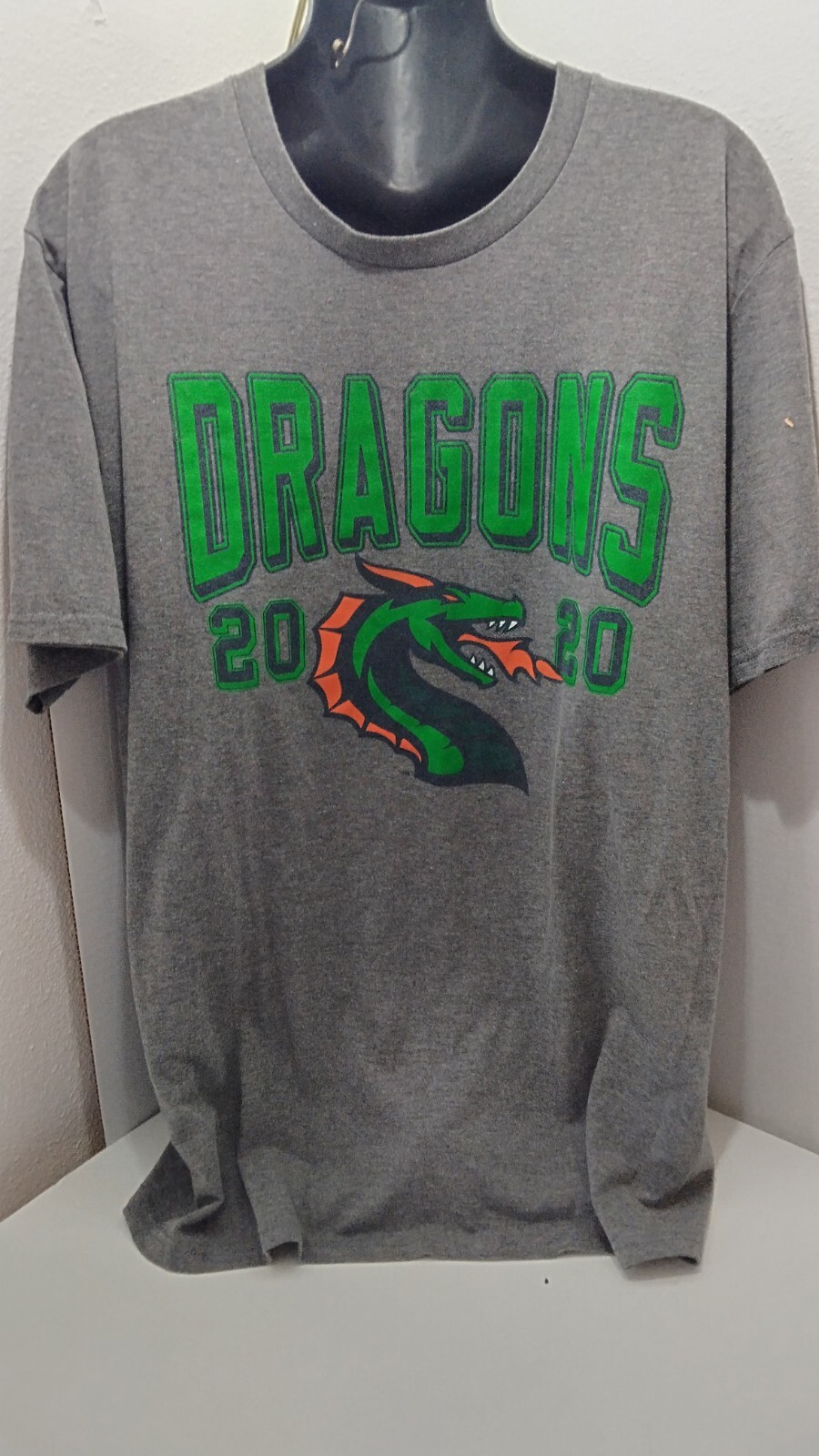 Vintage XFL Seattle Dragons Graphic Tee Large Gray T-shirt