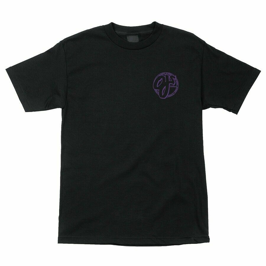 Santa Cruz OJ Wheels OJS FAR OUT Skateboard T Shirt BLACK