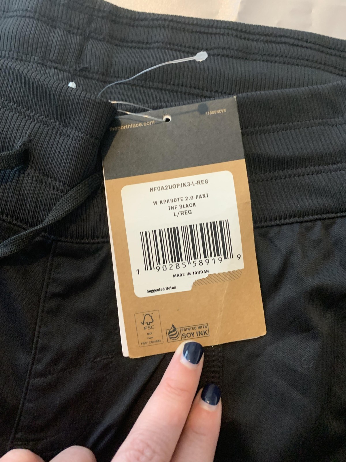 The North Face Pants Womens Large Black Aphrodite 2.0 UPF 40+ Regular NF0A2UOP