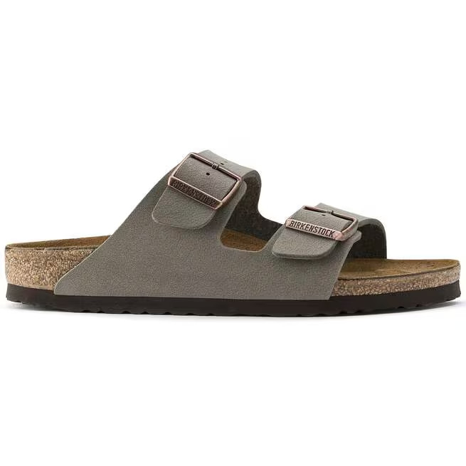 Birkenstock Arizona Stone Birko-Flor Leather Unisex EU37-45 Sandals