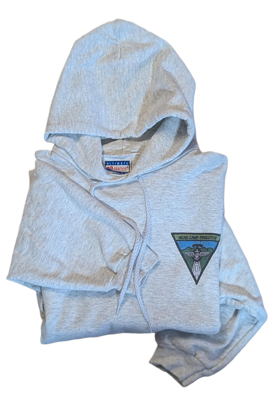 Vintage 1990s Hanes Ultimate Cotton Pullover Hoodie MCAS Camp Pendleton 2XL USMC
