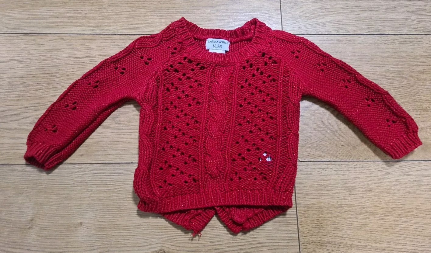 9-12 Months Girls Red Jumper Laura Ashley (34)