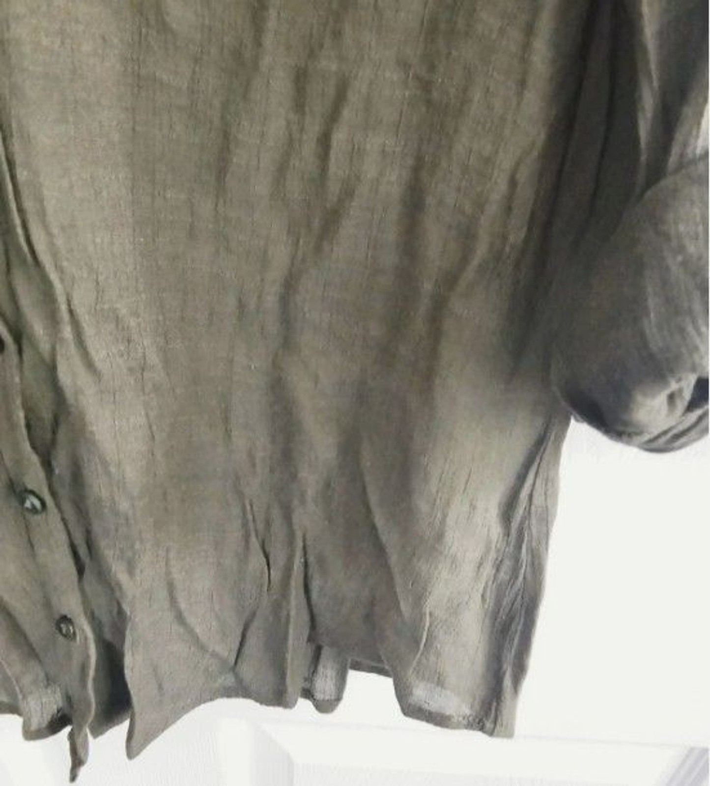 B Wear Women’s Army Green Button Up Shirt Medium
