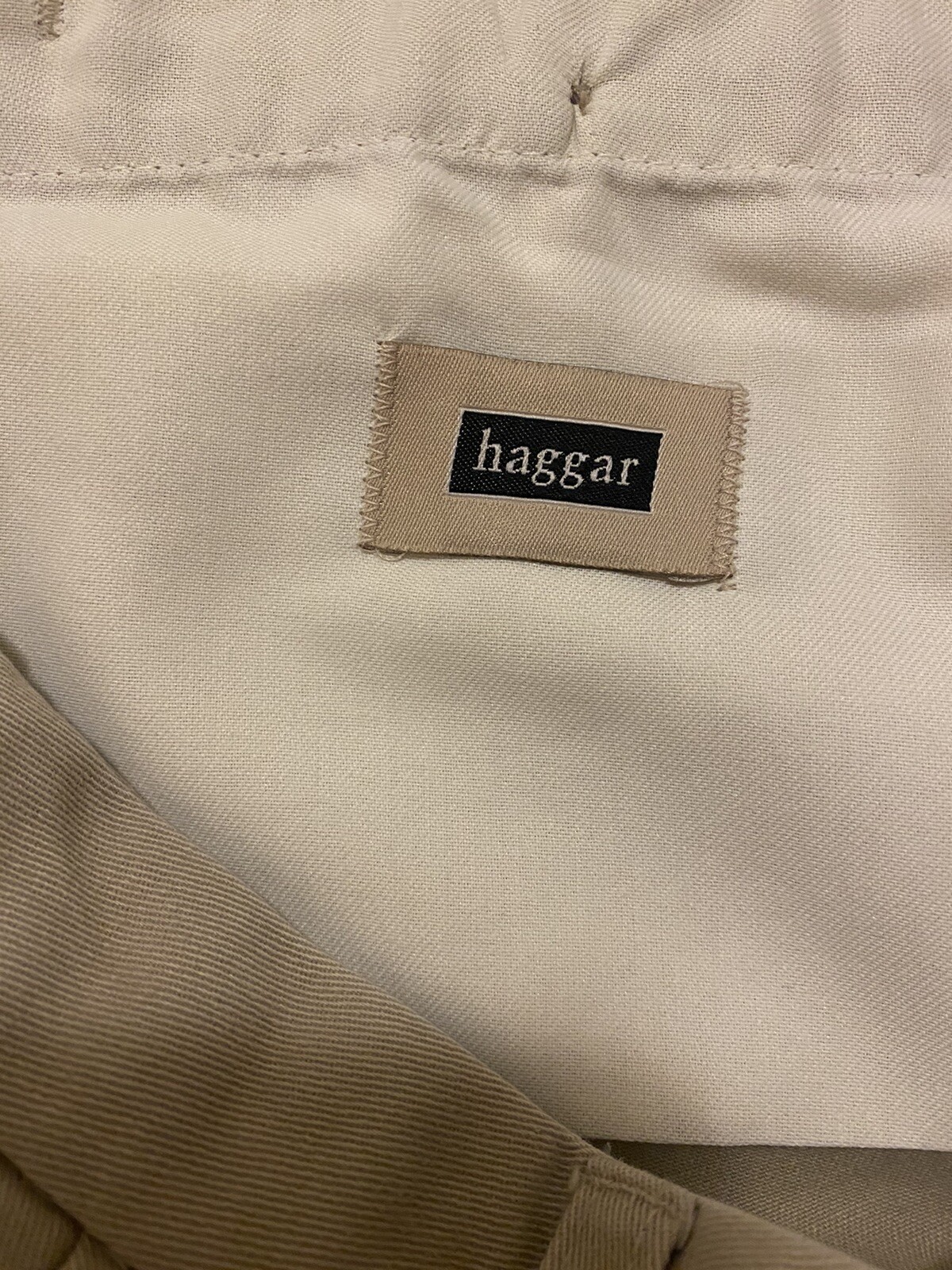 Haggar Dress Pants – Light Khaki – WPL 386 – 36×30 – 100% Cotton – Gently Used