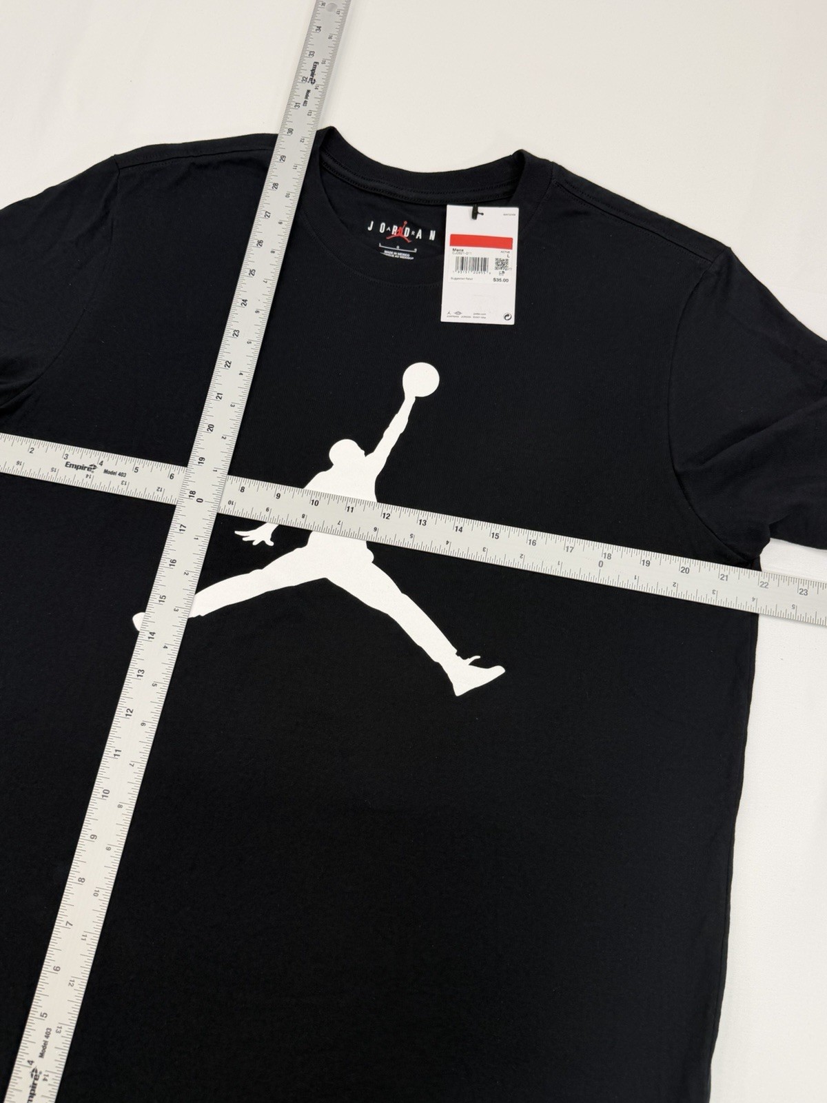 $35 BRAND NEW NIKE MEN’S AIR JORDAN TEE T SHIRT LARGE L BLACK CJ0921-011