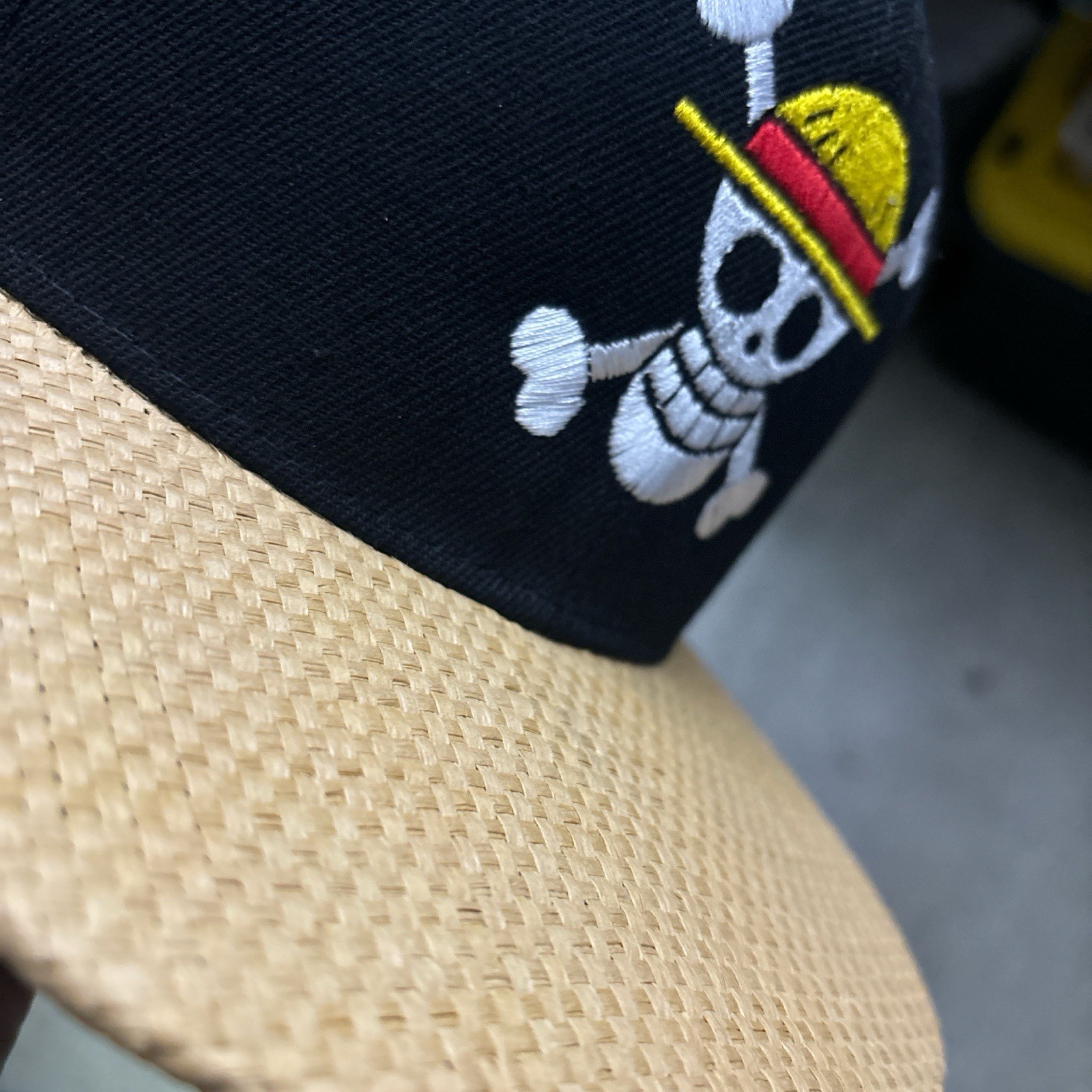 One Piece Straw Visor pirate SnapBack