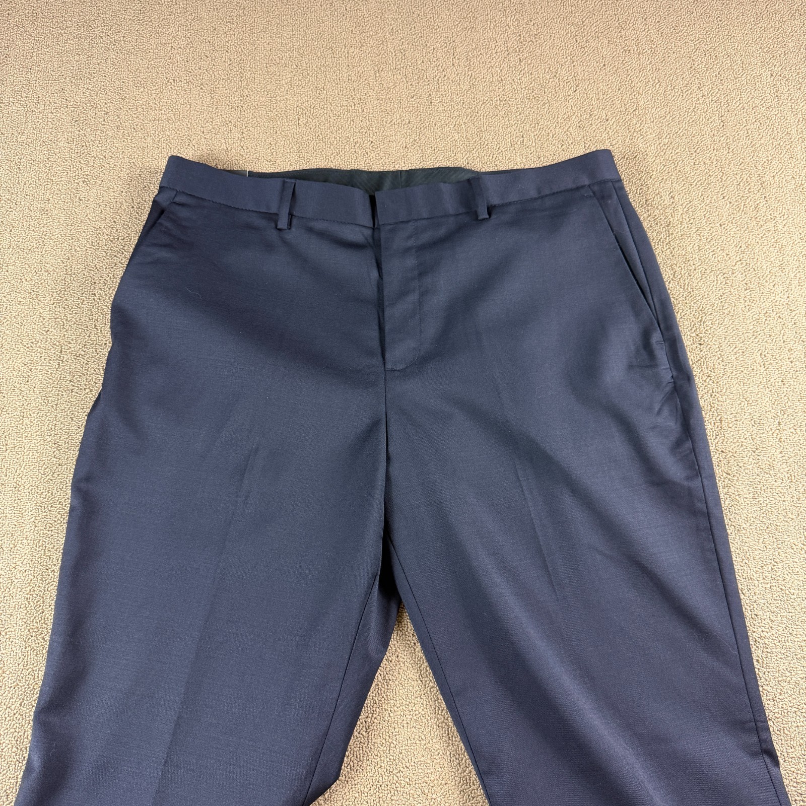 J.Crew Bowery Slim Stretch Wool Blend Dress Pants Blue Size 36X32 NWT MSRP $148