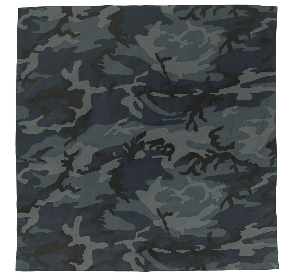 Large Camouflage Midnight Blue Camo – Military Jumbo Bandana 27 In. X 27 In.