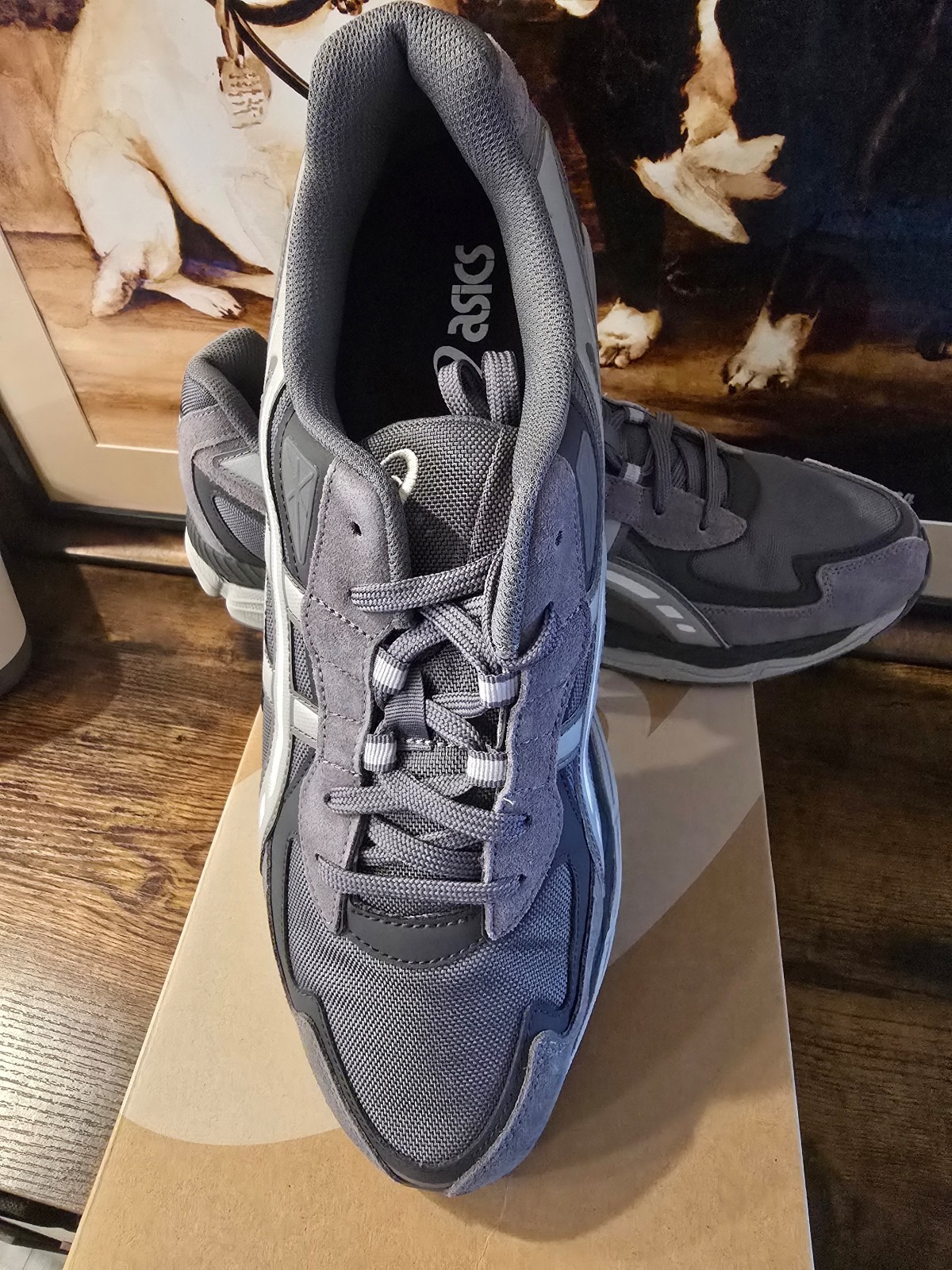 ASICS GEL-NYC 2055 1203A755 021 Carbon Cement Grey Sports Style Shoes Size 13 US