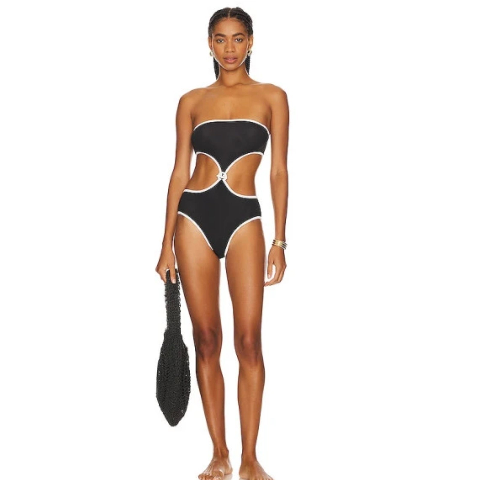 Solid & Striped The Bella Butterluxe Blackout Swimsuit L