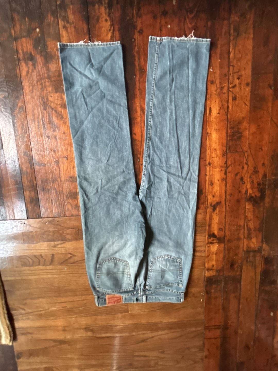 Vintage Lucky Brand Made in USA Bootleg Jeans Long Inseam by Gene Montesano