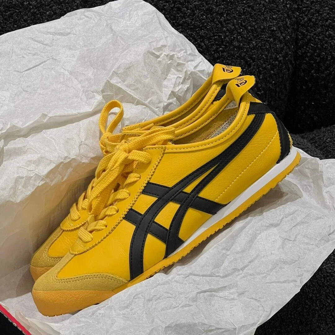 Onitsuka Tiger Mexico 66 Yellow Black Shoes New With Box 1183C102-751