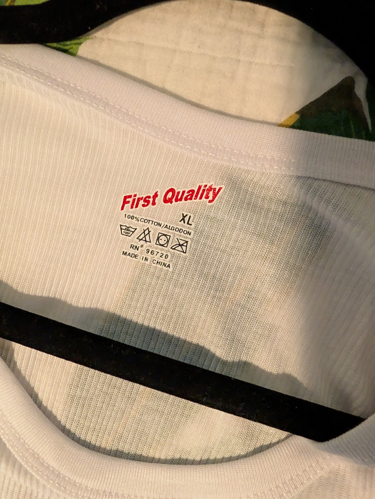3Pack First Quality White Ribbed Tank Top XL Fits Smaller S/M Stretch Cotton