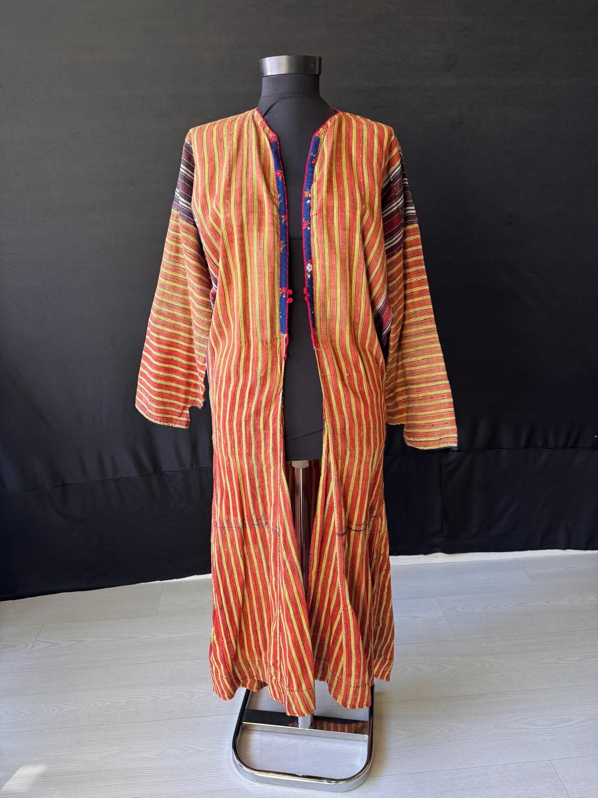 Antique Ottoman Anatolian Kaftan – Handwoven Textile – Authentic Historical Garm