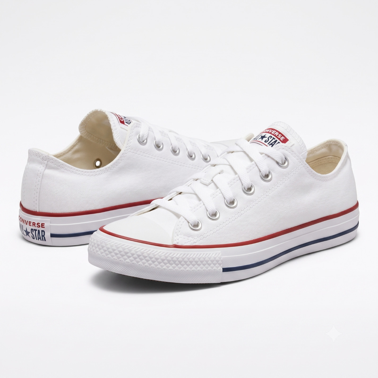 Converse Chuck Taylor Low Top Sneaker White Black Unisex M5W7-M95W115 OrthoLite
