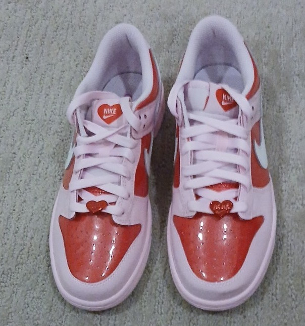 Nike Dunk Low BG Teens Low-Top Colorblock Sneaker Pink Red White Leather