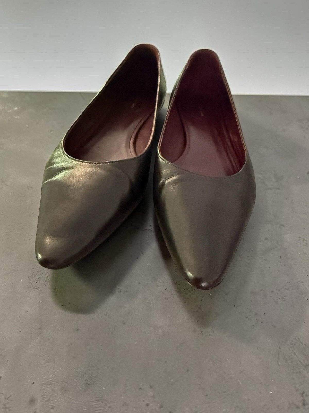 The Row Claudette Leather Ballet Flats