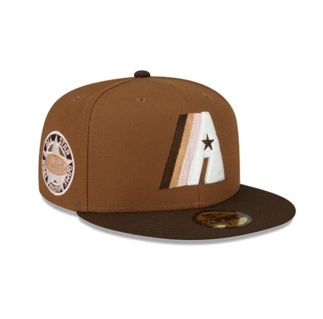 New Era 59Fifty 7 1/4 Astros Houston “ Just Drop 12” Fitted Hat Club Brown