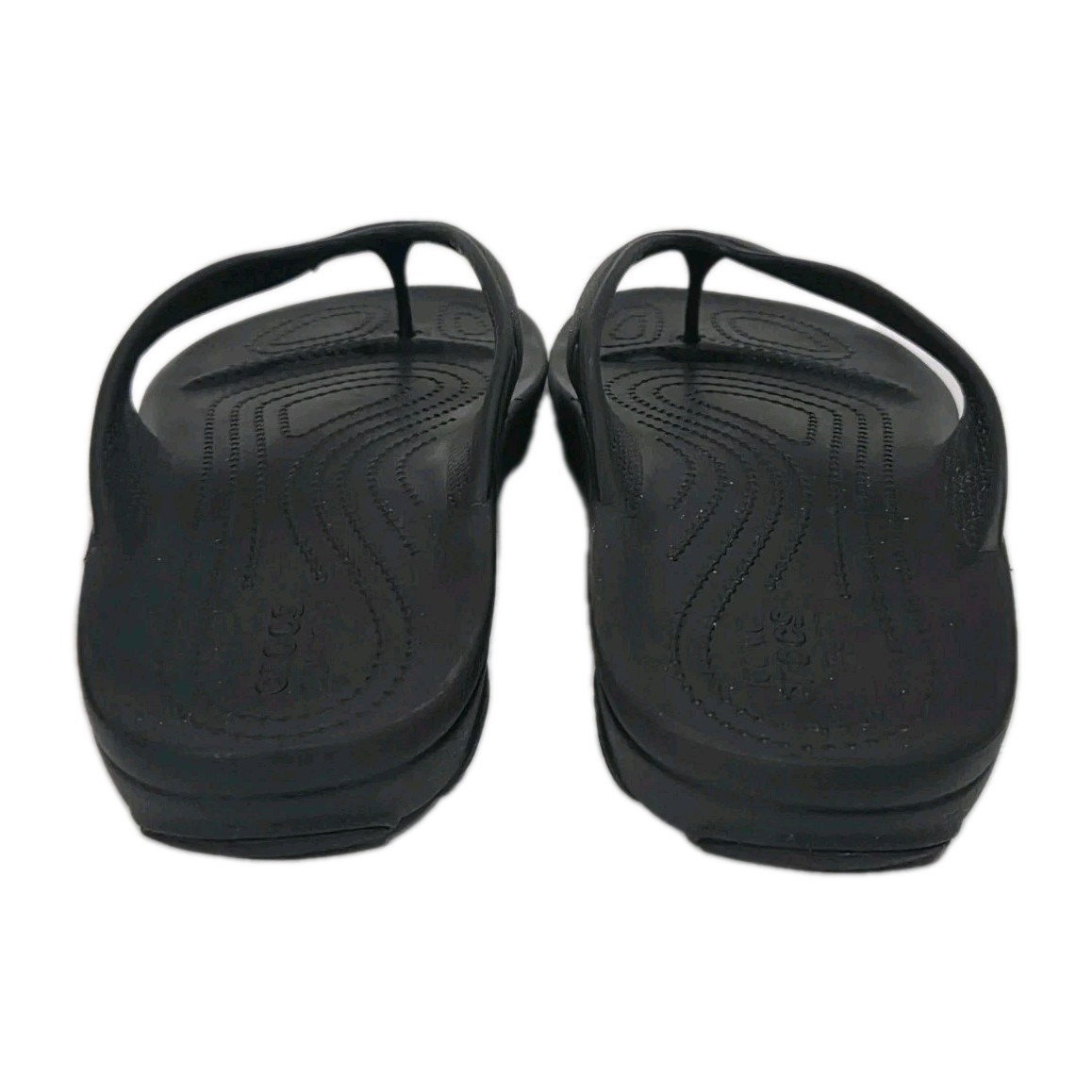 Crocs Baya II Flip Flop Sandals Black Thongs Iconic Comfort Shoes Womens Size 11