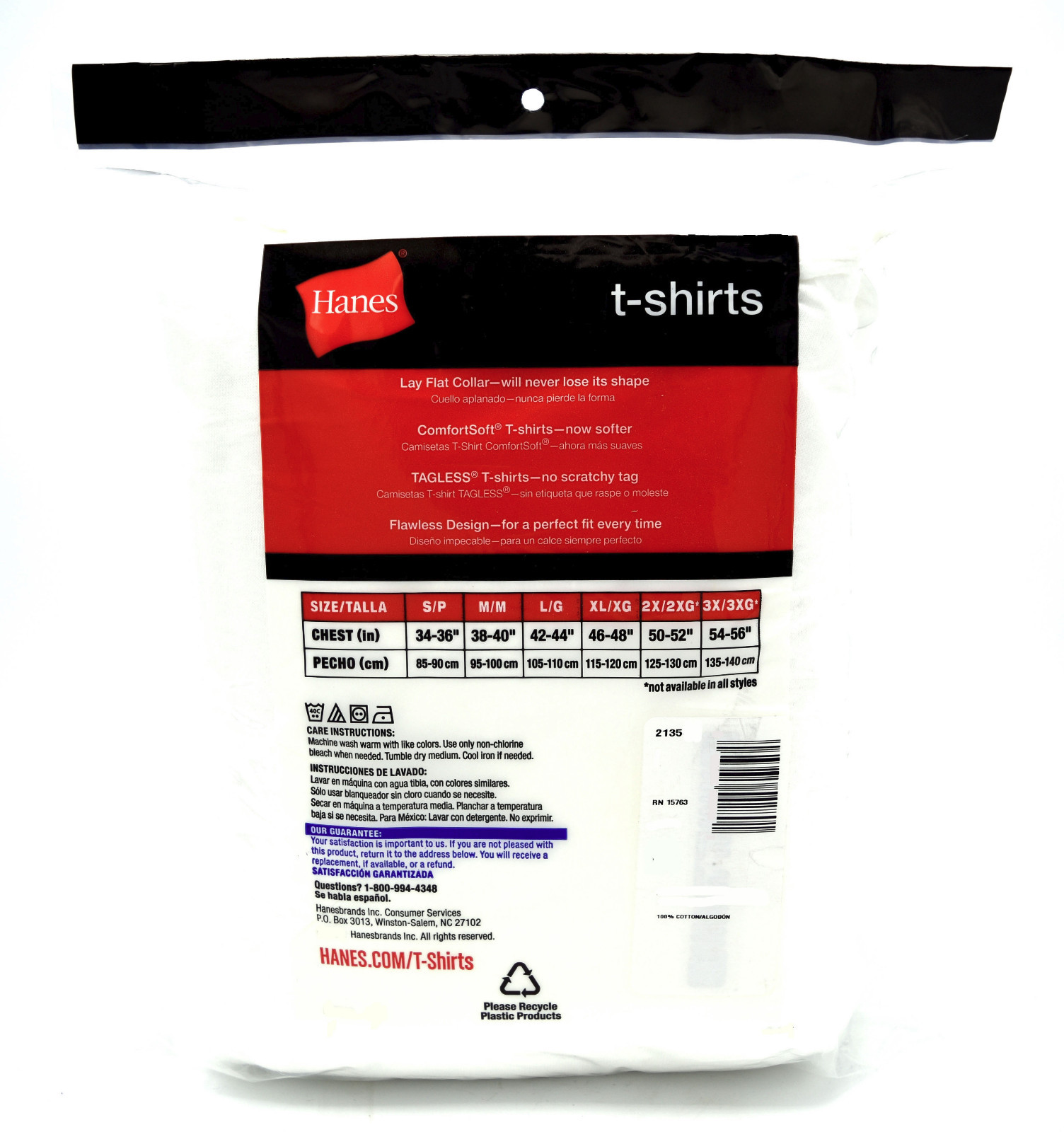 21 Hanes White M 38-40 Inch Crew Neck T-Shirts Tagless Comfortsoft M 95-100 CM