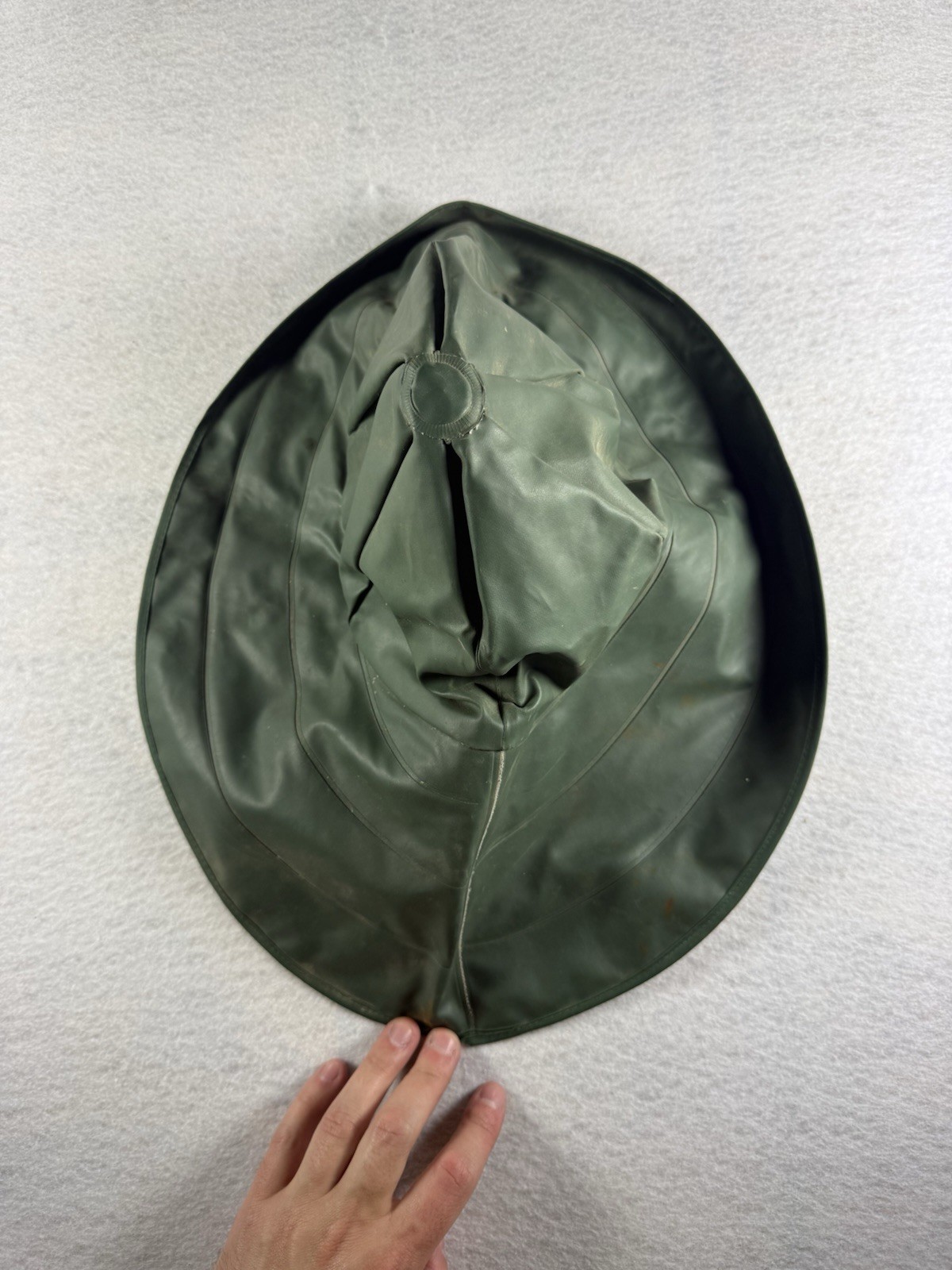 Vintage Chris-Craft PVC/Polyester Rain Hat SC-7350 Size Xl Hat