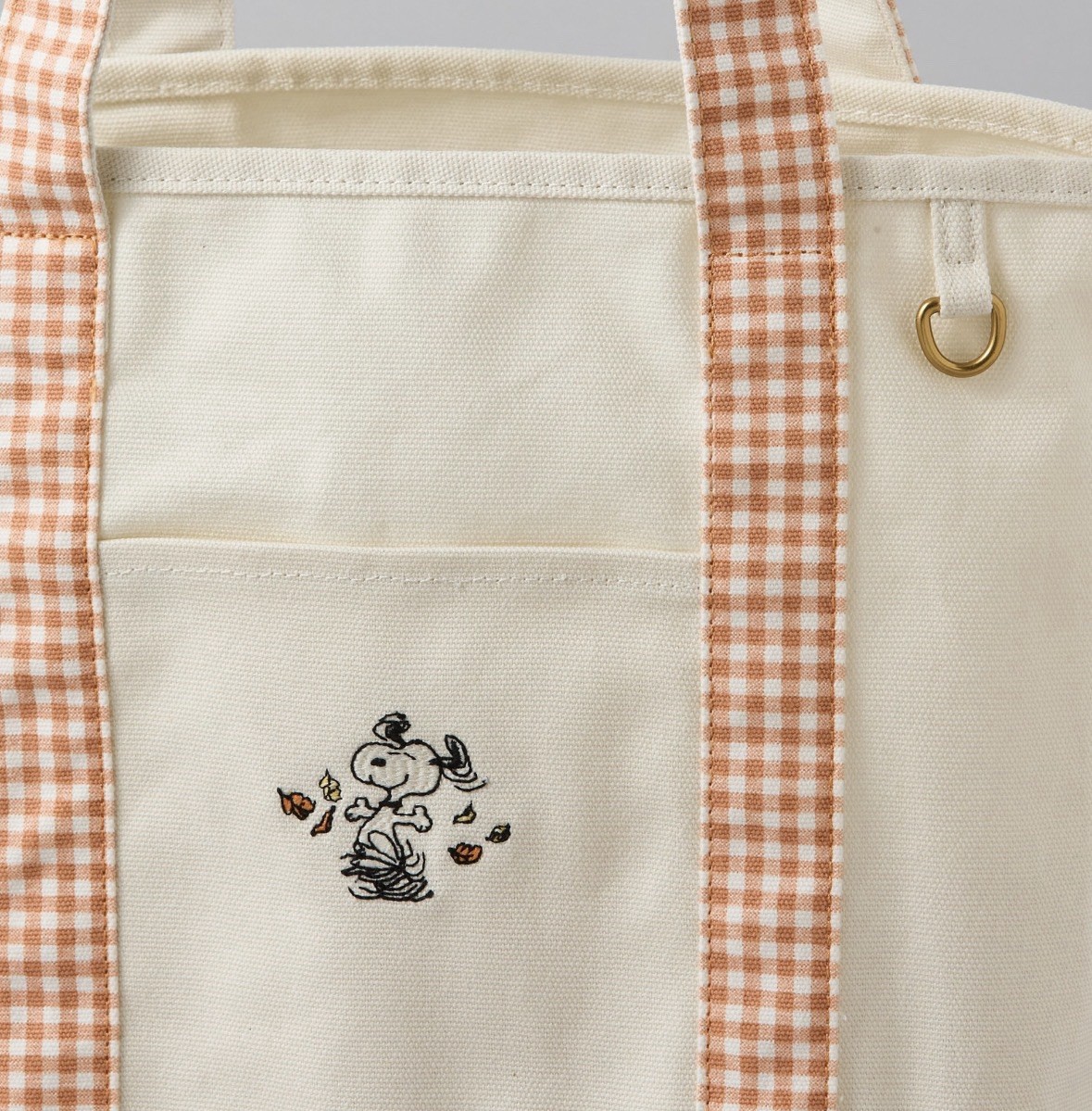 New American Eagle Peanuts Snoopy Fall Off Duty Canvas Tote Bag W/tags