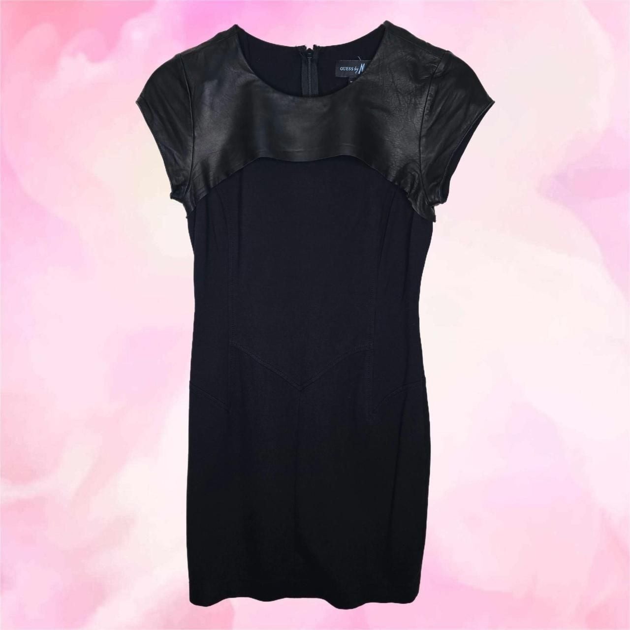 Guess by Marciano Genuine Leather Panel Bodycon Dress