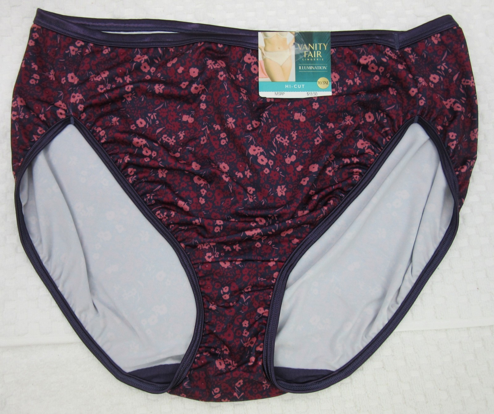 NWT set/3 VANITY FAIR ILLUMINATION HI CUT 13108 MAUVE MIST COSMO GDN STEELE BLUE