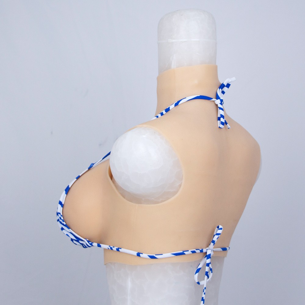 Realistic B-H Cup Silicone Breast Forms Breast Plate Fake Boobs For Crossdresser