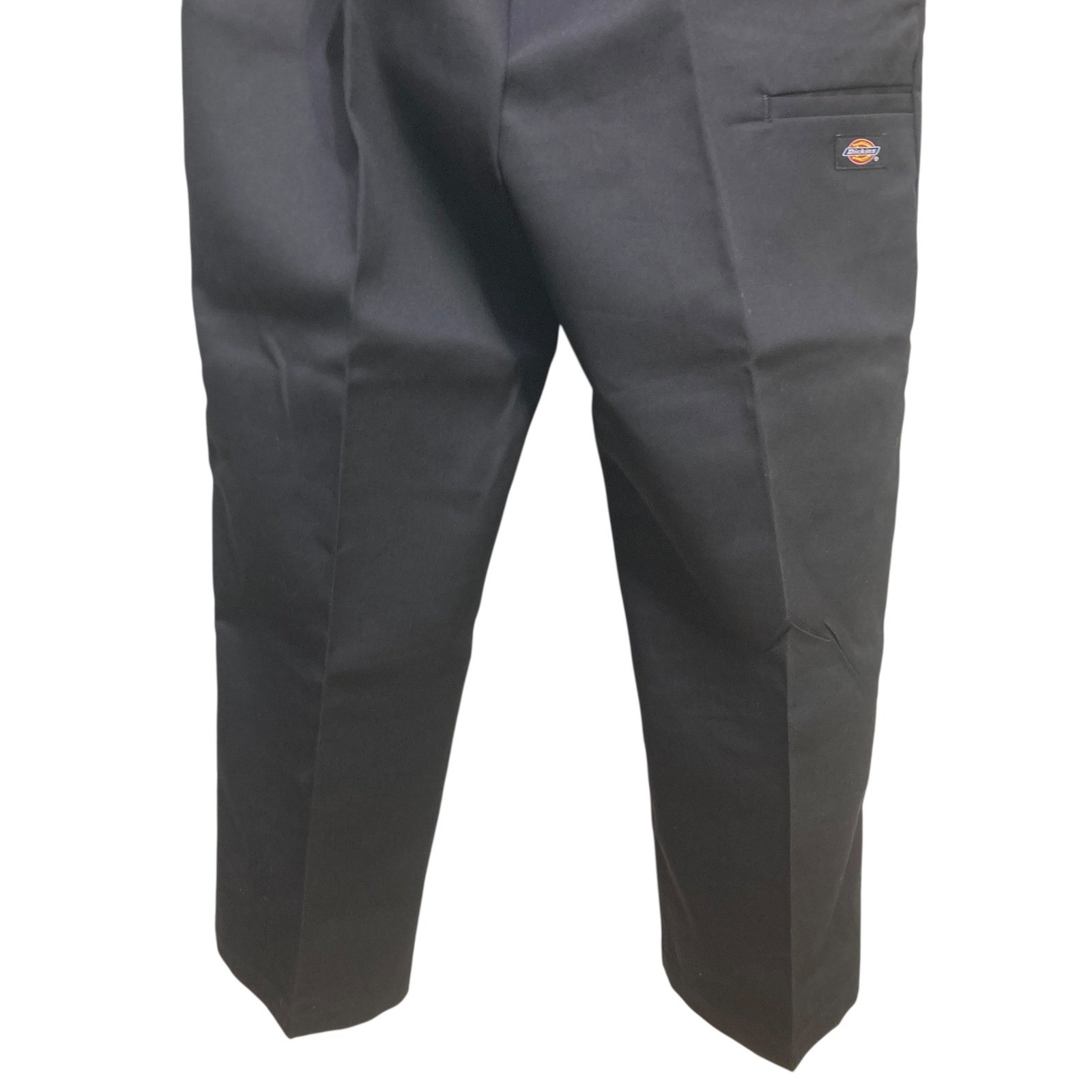 NWOT Dickies Men Black Loose Fit Double Knee Work Pants Size 34×30