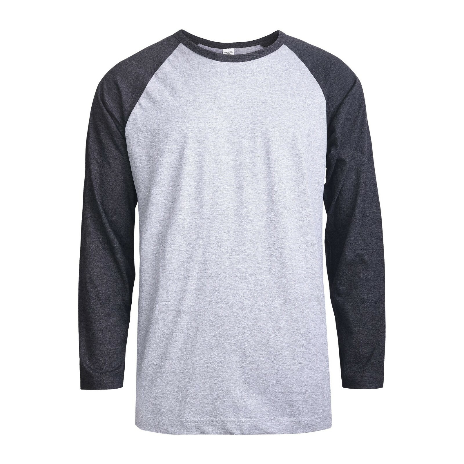 Men Baseball T-Shirt 100% Cotton Long Sleeve Soft Breathable Raglan Jersey S-3XL