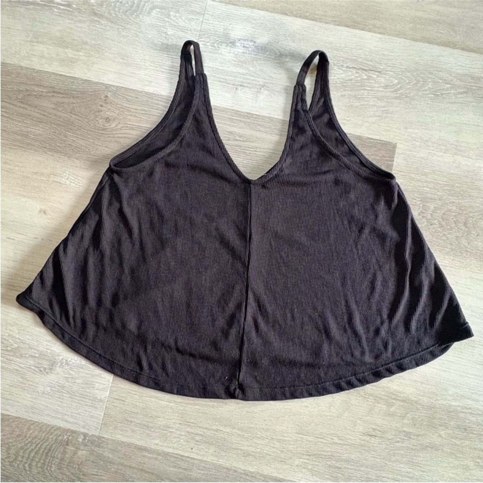 Free People Intimately Dani Tank Flowy Oversized Swing Tank Black Size XS