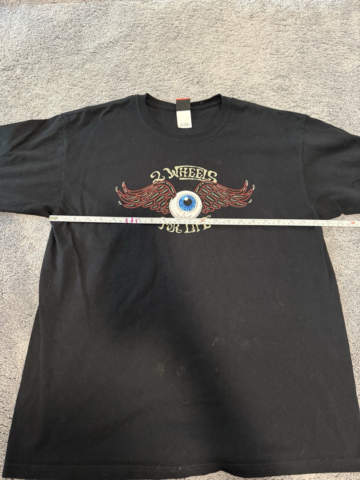 Hot Leathe Legendary Eye Roses Graphic T-Shirt Black XL Vintage Style Streetwea.