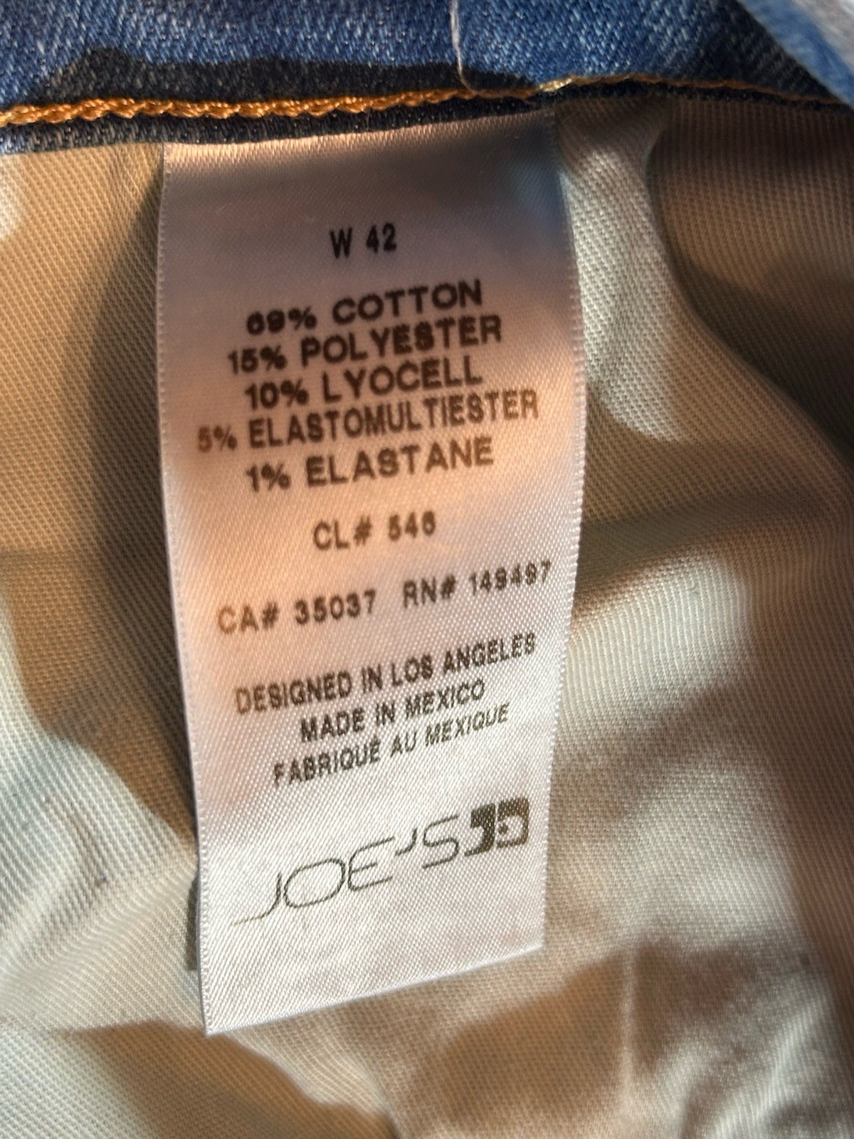 JOE’S Mens 42×30 The Brixton Straight + Narrow Stretch 5-Pocket Distressed Jeans