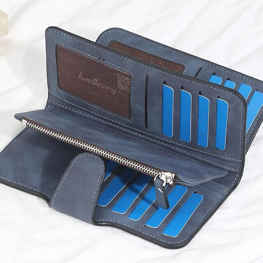 Womens Leather Clutch Wallet Long Purse Card Holder Case Hasp Handbag Best Gift