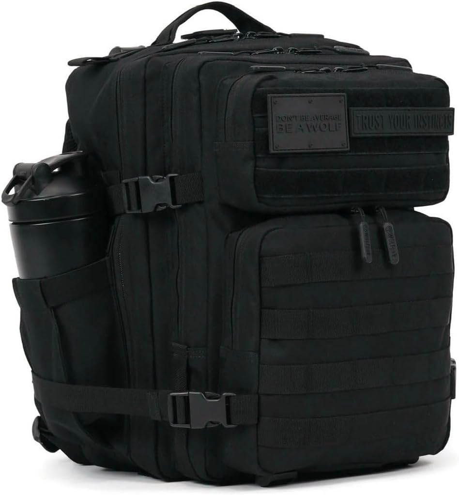 Wolfpak 25L Athletic Gym Backpack – Durable 1000D Waterproof Oxford Material wit